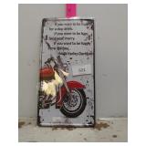 Metal Harley Davidson Sign