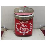 North Pole Tin Mailbox