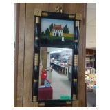 Mirror W/ Painted Frame