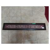 Faith Family Friends Wall Hanging