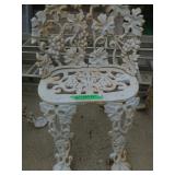 White Metal Outdoor Chair