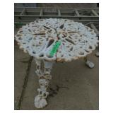 White Metal Outdoor Table