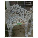 White Metal Outdoor Chair