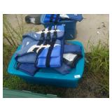 Large Tote Filled With Life Vests
