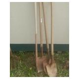 Shovels And Garden Hoe