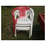 Plastic Chairs White (4)