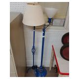 2 Blue Standing Lamps