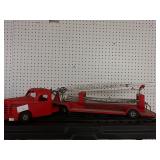 Vintage Tin Fire Truck Toy