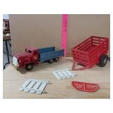 Tin Truck And Wagon And Parts