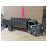 Vintage Metal Military Truck Toy