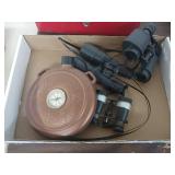 Binoculars, Water Jug Compass
