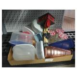 Misc Jelly Jars, Plastic Containers