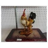 Chicken And Cutting Board