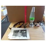 Lava Lamp, Belt, Bird And Prints