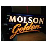Molson Golden Light Up Sign