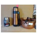 Copper Items And Thermos