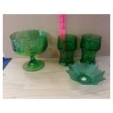 Green Glass Items