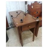 Wooden Table With Candle Holder