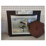 Wood Plaque And Duck Picture