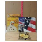 Coin Books And Postage Stamp Album