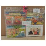 4 Comic Postcards