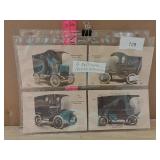 4 Postcards 1904-05 Automobiles