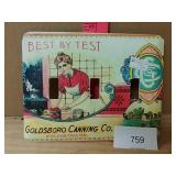 Goldsboro Canning Co. Light Switch Panel