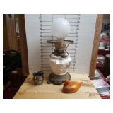 Lamp & Mini Wooden Duck