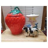 Glass Strawberry | Mini Cow