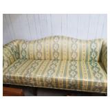 Couch- Green, Yellow & Wood