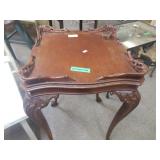 Wooden Clawfoot Side Table