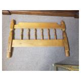 Wood Foot & Head Board For A Single Bed
