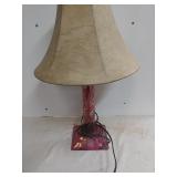 Pink Glass Lamp