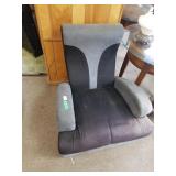 Black and Gray upholstered  Gaming chair
