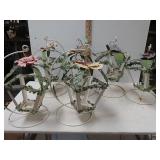 Metal Hanging Floral Lanterns