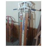Vintage Sears Metal & Wood Sled
