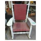 Red And White Rocking Chair