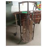 Vintage Wood & Metal Sled
