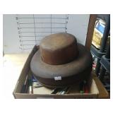 Antique 1929 Wood Hat Form, Trump Flag 3x5 flag