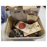 Small Tote Of Vintage Buttons