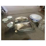 Kitchenware: Serving Trays, Nested Bowls, Canister