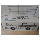 ERTL 1948 American Lafrance Fire Truck Bank