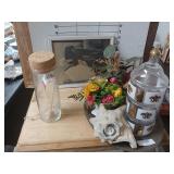 Multi Segmented Jar, Glass Items, Tray