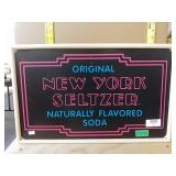 New York Seltzer Light Up Sign WORKS
