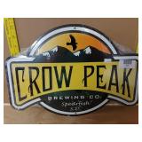 Crow Peak Metal Sign