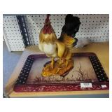 Rooster Items Cutting Board And Chicken