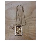 Gold Colored Fish Necklace