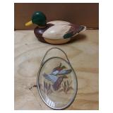 Mallard Sun Catcher And Hand Painted Avon Mallard