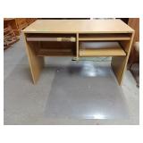 Wooden Desk With Desk Mat