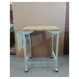 Expendable Side Table With Wheels